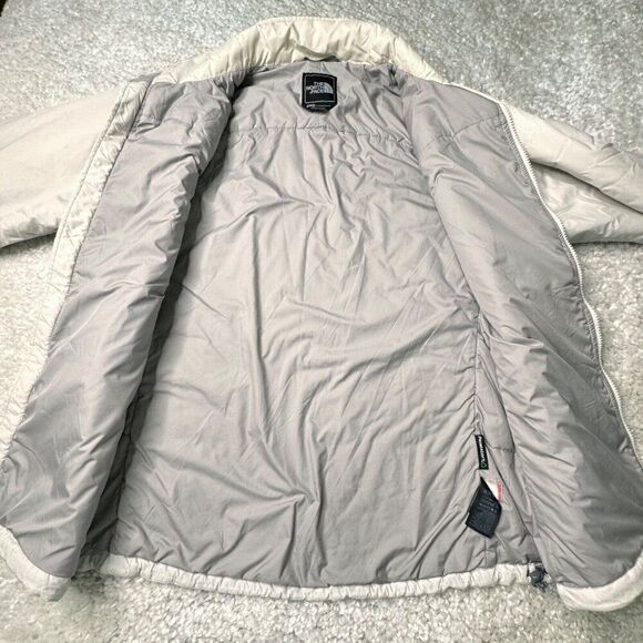 The North Face Primaloft Insulated Full Zip Jacket Off White Ivory - Picture 12 of 13